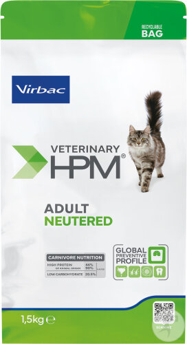 Virbac Veterinary HPM Adult Neutered Cat 1,5kg