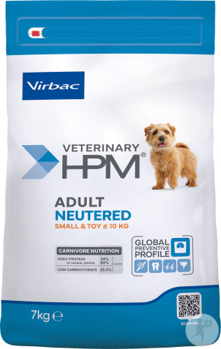 Virbac Veterinary HPM Adult Neutered Dog Small & Toy 7kg