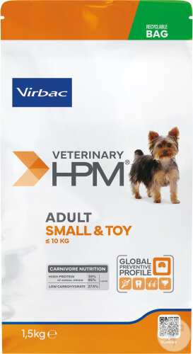 Virbac Veterinary HPM Adult Small & Toy Dog 1,5kg