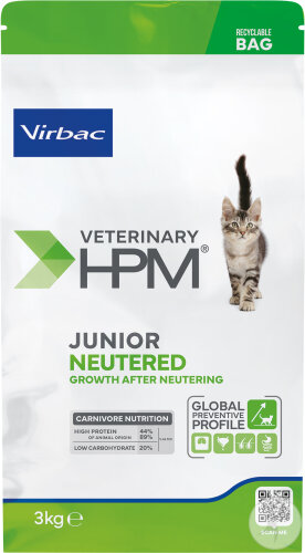 Virbac Veterinary HPM Junior Neutered Cat 3kg