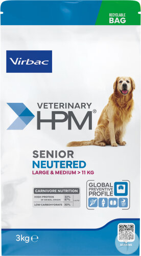 Virbac Veterinary HPM Senior Neutered Dog Large & Medium 3kg