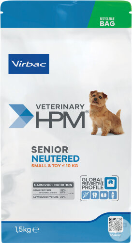 Virbac Veterinary HPM Senior Neutered Dog Small & Toy 1,5kg