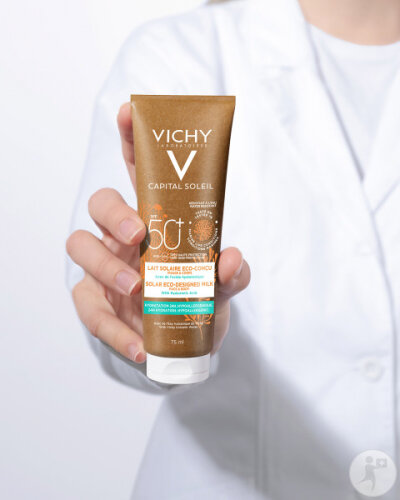 Vichy Capital Soleil Eco-Designed Travel Sun Milk IP50+ Gesicht und Körper 75 ml -3