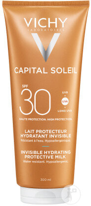 Vichy Capital Soleil Frische Feuchtigkeits- Und Schutzmilch Für Körper Und Gesicht SPF30 Tube 300ml