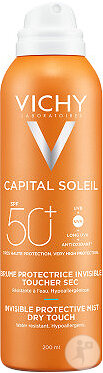 Vichy Capital Soleil Unsichtbarer Feuchtigkeits-Spray SPF50 Körper 200ml
