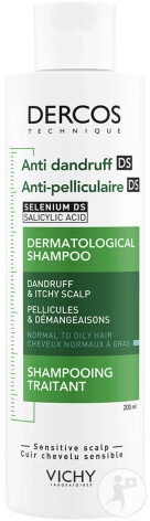 Vichy Dercos Anti-Schuppen-Pflegeshampoo Für Fettiges Haar Flakon 200ml