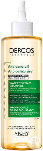 Vichy Dercos Anti-Schuppen Schaum-Fluid Shampoo Lockiges Haar 200ml