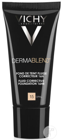 Vichy Dermablend Flüssige Korrigierende Foundation 16h Alle Hauttypen 15 Opal Tube 30ml