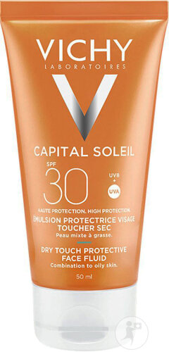 Vichy Dry Touch Anti-Glanz-Emulsion SPF30 Mischhaut Bis Fettige Haut Tube 50ml