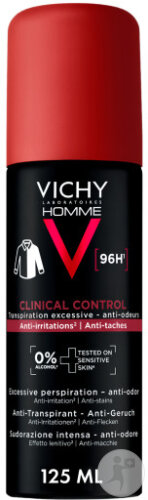 Vichy Man Clinical Control Anti-Transpirant 96H 125ml
