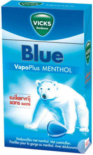 Vicks/Wick Blau Hustenbonbons Ohne Zucker Schachtel 40g