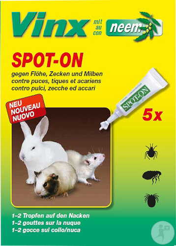 Vinx Bio Spot On Tropfen Mit Neem Nager 5x1ml