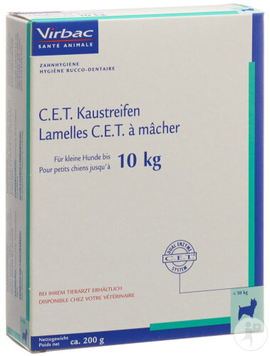 Virbac C.E.T. Kaustreifen Für Kleine Hunde Bis 10kg 200g