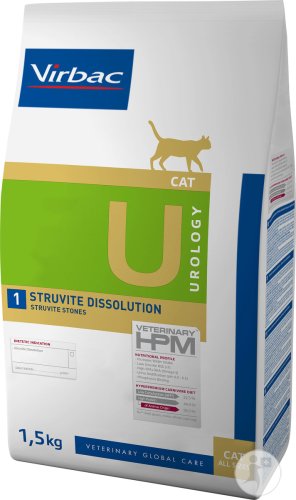 Virbac Veterinary HPM Cat Urology U 1-Struvite Dissolution Beutel 1,5kg