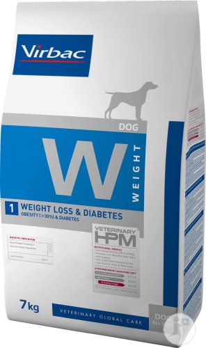 Virbac Veterinary HPM Dog W 1-Weight Loss & Diabetes Beutel 7kg