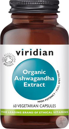 Viridian Organic Ashwagandha Extract  60 V-Caps