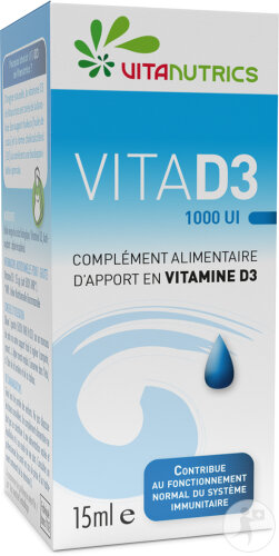 Vitanutrics VITAD3 1000 UI Vitamin D3 Flakon 15ml