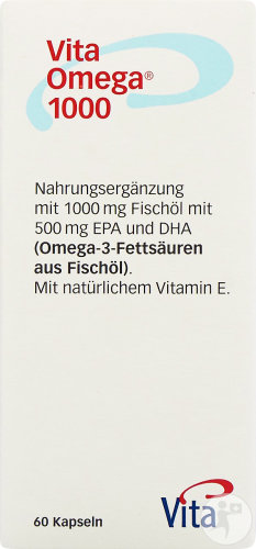 Vita Omega 1000 Nahrungsergänzungsmittel 120 Kapseln