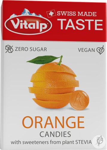 Vitalp Taste Orange Bonbons Ohne Zucker 25g