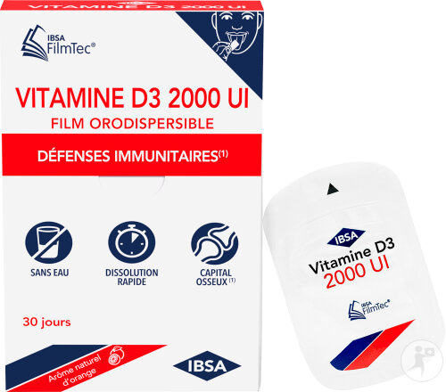 Vitamin D3 2000IE FilmTec 30 Orodispersible Filme