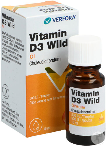 Wild Vitamin D3 Öl 500 I.E. Tropfen 10ml
