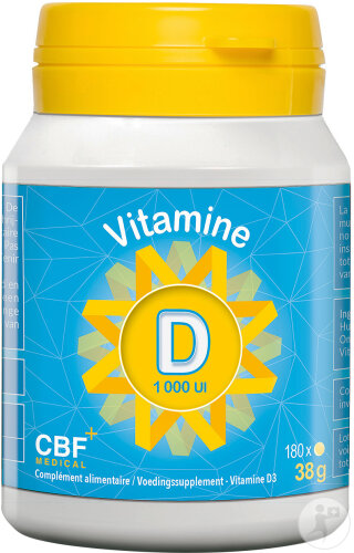CBF Vitamin D3 1000 IE Softgels 180