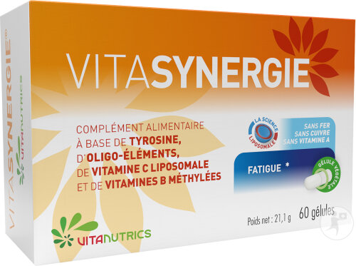 Vitanutrics Vitasynergie Nahrungsergänzungsmittel Gegen Müdigkeit 60 Kapseln