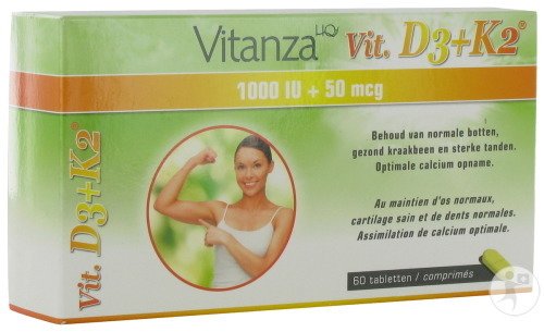 Vitanza HQ Vitamin D3 + K2 Tabletten 60