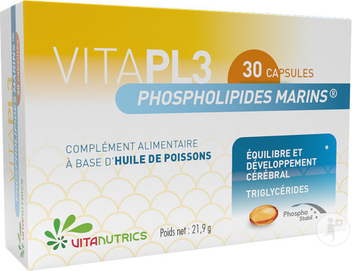 Vitanutrics VITAPL3 Marine Omega 3 Phospholipide Kapseln 30