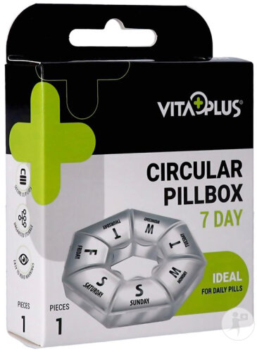 Vitaplus Wochen Pillendose Rund 1 Stück