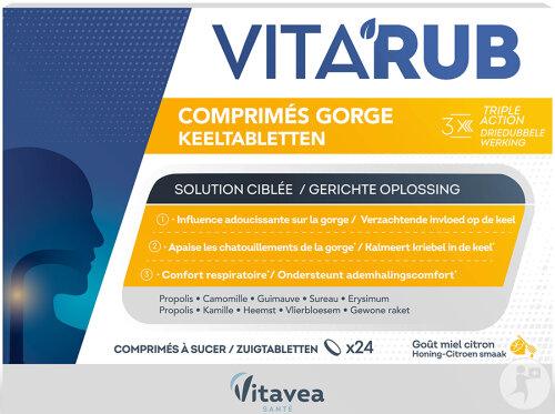 VitaRub Halstabletten 24 Lutschtabletten