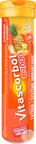 Vitascorbol Vitamin C 1000mg Orange/Ananas 15 Brausetabletten