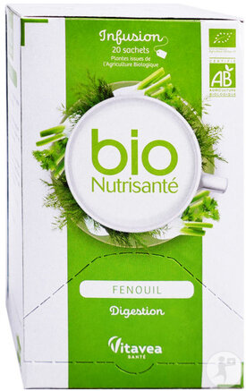 Vitavea BioNutrisanté Bio Fenchel Tee 100% Verdauung & Transit 20 Beutel