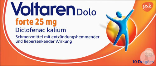 Voltaren Dolo Forte Dragees 25mg 10 Stück