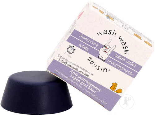 Wash Wash Cousin Festes Shampoo Violett 70g