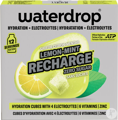 Waterdrop Microlyte Hydration Und Elektrolyte Zitrone Und Minze Nachfüllung 12 Cubes