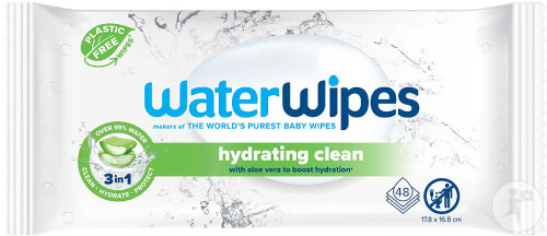 Waterwipes Feuchtigkeitsspendend Aloe Vera 48 Stück