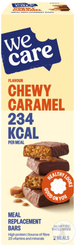 We Care Mahlzeit Riegel Karamell 2x60g
