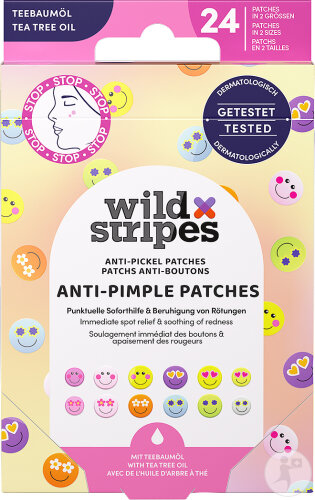Wild Stripes Ant-Pimple Patches Smile Prevent 24 Stück