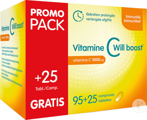 Will-Pharma Vitamin C Will Boost Retardiert 95+25 Tabletten Promo
