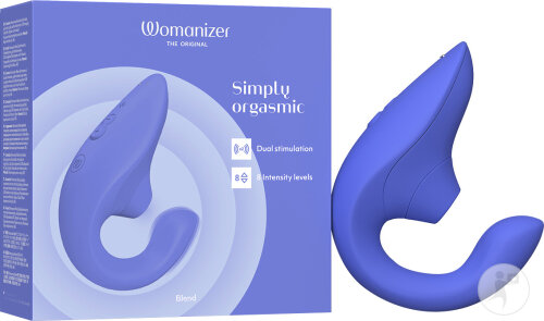 Womanizer Blend Vibrant Blue Rabbit Vibrator Doppelte Stimulation Mit Pleasure Air 1 Stück