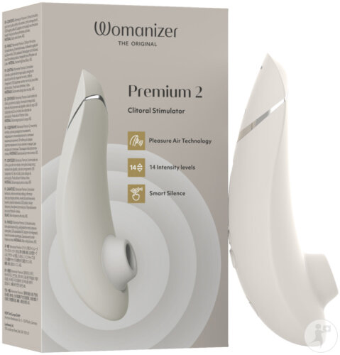 Womanizer Premium 2 Klitoris-Stimulator Grau 1 Stück