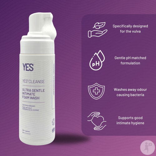 Yes Cleanse Neutral Milder Reinigungsschaum Intimbereich Pumpflasche 150ml-3