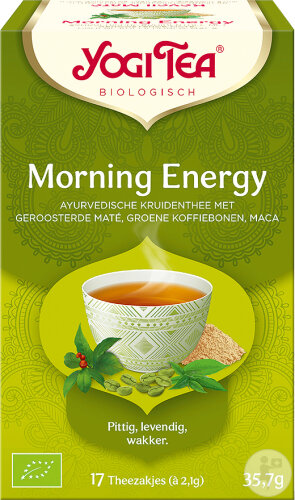 Yogi Tea Morgen Energie Mate Maca Und Grüne Kaffeebohnen Bio 17 Teebeutel