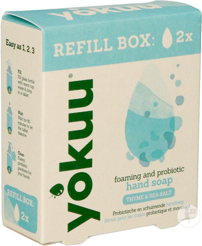 Yokuu Nachfüllung Handseife Thymian & Meersalz Perlen 2x300ml