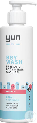 Yun BBY Wash Prebiotic Waschgel Körper & Haar Flache 200ml