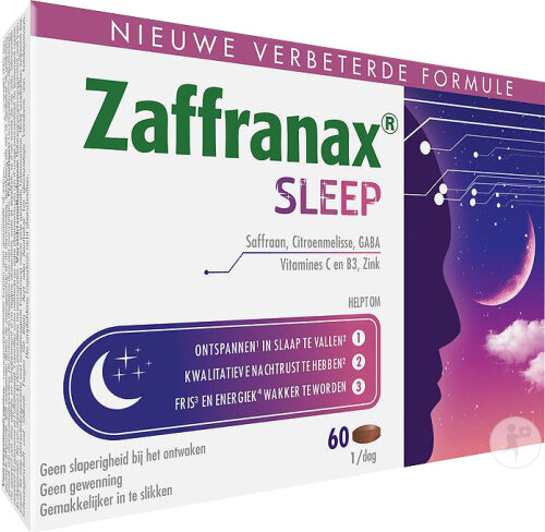 Zaffranax Sleep Schlaf Müdigkeit Stressmomente 60 Tabletten