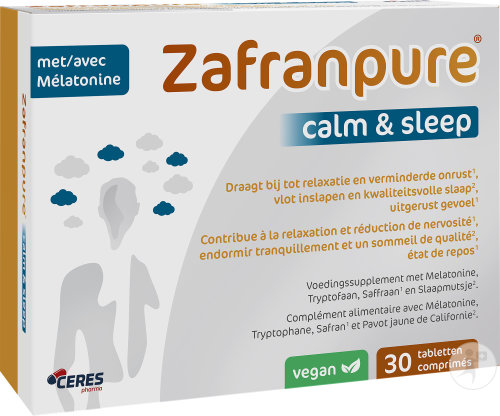 Zafranpure Calm And Sleep Schlafen/Stress/Müdigkeit 30 Tabletten