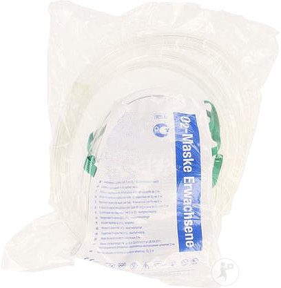 Oxigen Maske Mit Verbindungskabel Erwachsene 1 Stück