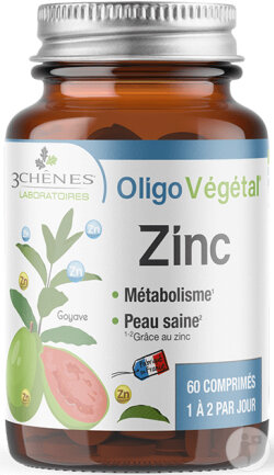 3 Chênes Zinc Végétal 60 Comprimés